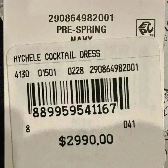 Ralph Lauren Collection Purple Label Metallic Strapless Cocktail Mini Dress L XL - Picture 6 of 16